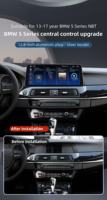Autoradio CarPlay BBA avec écran IPS HD 2400x900, cadre en alliage d'aluminium super fin 12,8 pouces, DSP, 4G, Android Auto, navigation GPS, tableau de bord