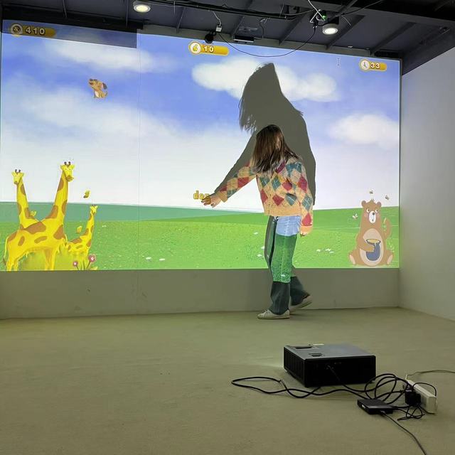 Customized High-tech Interactive Floor/wall Projection System for Wedding