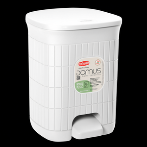 Cubo de basura para baño (6Lt) con tapa de pedal DOMUS HOME COLLECTION Blanco 90400 - Product Image 3