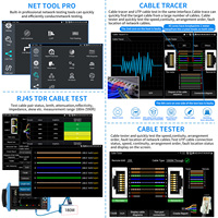 Rsrteng IPC-9800CMADHS Pro, Probador de Cámaras CCTV, Monitor 8K POE++, TVI, CVI, AHD, DMM, SFP, Herramientas de Red WiFi