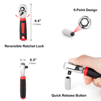 Clé dynamométrique à cliquet, jeu de tournevis, embouts magnétiques, douilles, outils manuels multifonctionnels pour la réparation à domicile, le bricolage