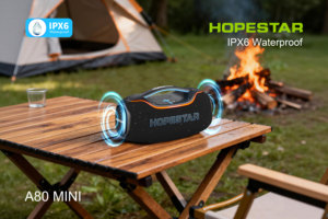 Caixa de Som Portátil HOPESTAR A80Mini 36W à Prova d'Água IPX6 com Luz RGB, Bateria de 10000mAh e Áudio de Alta Qualidade para Karaokê ao Ar Livre e Uso Doméstico - Product Image 2