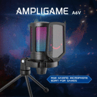 Microphones de bureau Fifine A6V, micro à condensateur, micro de jeu, micro USB pour joueur, microphone de jeu professionnel pour PC
