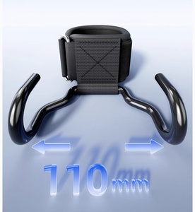 Sangles de poignet larges pour haltérophilie avec crochets de préhension, sangles de poignet pour barre, sangles de poignet pour la gym et le fitness, sangles de levage de poids, sangles pour tractions, gants de powerlifting - Product Image 5