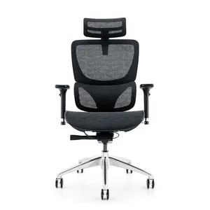 Goedkope Ergonomische Fauteuil Bureaustoel Volledig Mesh Stof Bureaustoel Met 3d Hoofdsteun