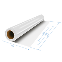 Tamaño personalizado Premium A3 A4 30cm 33cm 40cm 42cm 60cm papel Dtf hoja de película para mascotas Dtf rollo de película A3 100m para impresión por transferencia de calor
