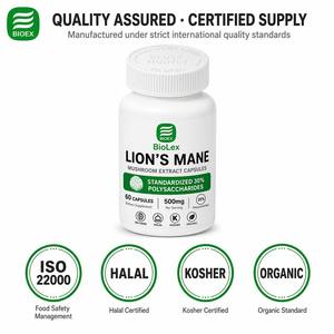 BioLex Organic Dried <strong>Lion's</strong> <strong>Mane</strong> <strong>Mushroom</strong> Extract Capsules Natural Brain Energy Herbal Supplement <strong>Mushroom</strong> <strong>Lions</strong> <strong>Mane</strong> Capsule - Product Image 6