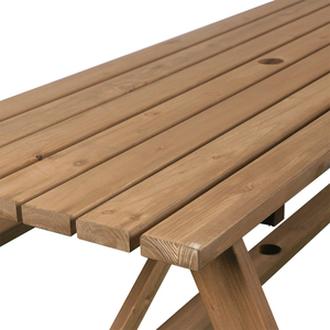 โต๊ะและม้านั่งปิกนิกทำจากไม้เฟอร์สำหรับสวนแบบเรียบง่ายทนทาน - Product Image 6