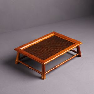 Bamboo Woven <b>Tea</b> <b>Tray</b> Rectangular Solid Bamboo Handmade Polished Finish Residential Serving <b>Tray</b> - Product Image 1