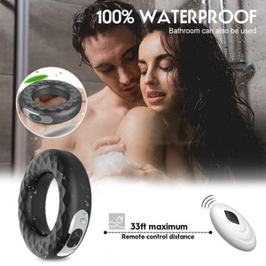 <span class=keywords><strong>Anneau</strong></span> <span class=keywords><strong>vibrant</strong></span> pour pénis à télécommande sans fil, pour hommes, retardateur d'éjaculation, pour couples, pour une endurance plus longue, jouet sexuel pour adultes. - Product Image 4