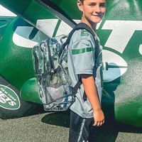 Grand sac à dos scolaire multi-compartiments en TPU, sac à dos transparent imperméable de 17 pouces pour filles et garçons