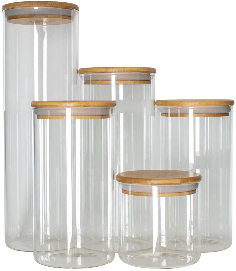 Банки для хранения еды для кухни и кладовой, идеальны для организации муки, пасты, кофе, конфет, печенья и многого другого