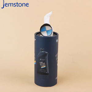 Tube de mouchoirs en papier biodégradable imprimé sur mesure pour voiture, boîte cylindrique rechargeable avec mouchoirs faciaux 3 plis pour usage automobile - Product Image 1