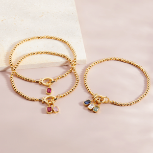 Custom Beaded <b>Charm</b> <b>Bracelets</b> Jewelry Dainty Buckle 18K Gold Plated 925 Sterling <b>Silver</b> Zircon Trendy for Women - Product Image 6