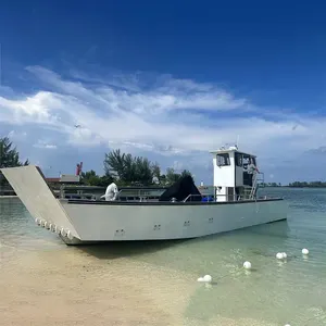 15M Velocidad en alta mar Fuera de borda V Parte inferior soldada Aluminio Catamarán Barco Pesca para la venta