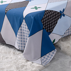 <strong>Small</strong> Fresh Skin-Friendly <strong>Fitted</strong> &amp; Flat <strong>Sheets</strong> for Students with Double Beds - Product Image 3