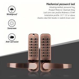 Cerradura de Puerta Digital sin Llave de Nuevo Estilo en Oferta, Alta Seguridad Antirrobo, Aleación de Aluminio Duradera, Impermeable para Exteriores, Intercambiable - Product Image 2