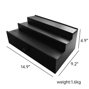 女性用3層ケルン香水ディスプレイスタンドシェルフ、隠しコンパートメントと引き出し付き木製デスクオーガナイザー家庭用 - Product Image 4