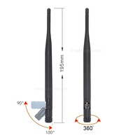 Antenne omnidirectionnelle Wifi à Gain élevé 3dbi 2.4G 5.8G Lora 868mhz 915mhz Gsm 4g Lte Ble en caoutchouc