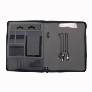 Regalos Personalizados, Bloc <span class=keywords><strong>de</strong></span> Notas con Carga Inalámbrica, Carpeta Multifuncional <span class=keywords><strong>de</strong></span> Cuero PU con Banco <span class=keywords><strong>de</strong></span> Energía y Memoria USB - Product Image 4