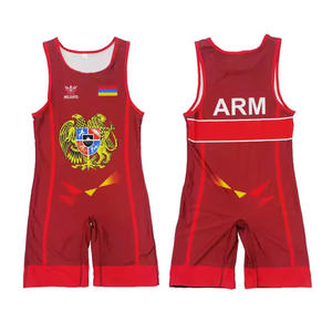 Traje de Lucha Libre Profesional Personalizado para Equipo Nacional, Estilo Ajustado para Hombre, Proceso de Sublimación Térmica, Poliéster, Adulto - Product Image 2