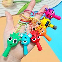 Vente en gros Sprunki Rhythm Box Porte-clés Figurines liées au jeu Pendentifs et petits cadeaux
