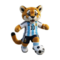 WEIMEI Fabricant de poupées personnalisées en peluche en coton PP super doux sur le thème de la mascotte de l'Argentine pour la Coupe du Monde de football 2026