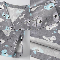 Blouse unisexe pour hôpital dentaire, hauts de travail imprimés de dessins animés mignons, tenues décontractées à manches courtes pour infirmières et toilettage d'animaux