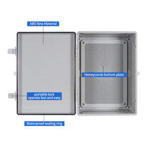 WSKG 390X290x160mm para exteriores IP66 ABS impermeable gabinete de distribución caja de medidor eléctrico caja de conexiones caja de distribución impermeable - Product Image 4