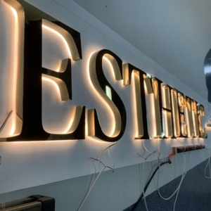 Hot bán tùy chỉnh LED Backlit hiển thị không thấm nước 3D logo công ty thương hiệu kinh doanh dấu hiệu chiếu sáng LED thư ký - Product Image 2