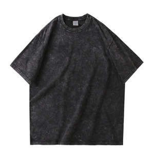 Đồng Bằng T-Shirt Bán Buôn 300gsm Heavyweight Cotton Tùy Chỉnh Riêng Logo In Kỹ Thuật Số Của Nam Giới Rửa Axit T-Shirt - Product Image 6