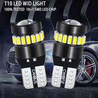 Ampoules LED 18SMD 3014 Canbus T10 194 W5W pour éclairage intérieur de voiture, blanc, 168 ampoules LED pour voiture, lampe rouge, jaune, bleue, ampoule LED T10 W5W