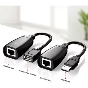 Set cavo prolunga Usb Ethernet Rj45 adattatore convertitore