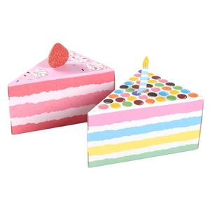 Boîte en papier en forme de gâteau triangulaire, boîte cadeau créative en papier, boîtes en papier de haute qualité, personnalisation possible - Product Image 4