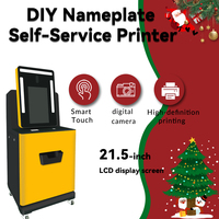Impresora de insignias DIY, máquina de impresión UV de autoservicio, personalización de fotos en insignias mediante impresión UV de inyección de tinta