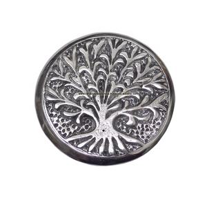 Quemador de Incienso Redondo de Aluminio con Diseño de Árbol en Relieve, de Lujo, Premium, en Oferta, para Aromaterapia y Uso en la Sala de Estar, a los Mejores Precios - Product Image 3