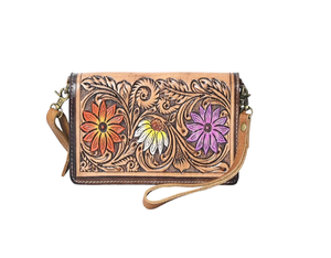 Bolso Bandolera Cruzado de Cuero Genuino Vintage para Mujer, Hecho a Mano, Elegante y Moderno, con Cierre y Cadenas, Portátil para el Verano - Product Image 4