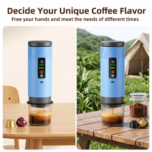 Portable Espresso Maker 20 Bar Self‑Heating 3‑in‑1 Digital Display <b>Battery</b> Powered Coffee Machine for Office Business Trip - Product Image 4