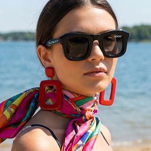 Gafas de Sol Retro 2026 para Mujer, Protección UV400, Personalizables con Logotipo, Acetato, Polarizadas - Product Image 1