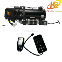 Chauffe-eau de stationnement diesel OkyRie 15KW 12V 24V, préchauffeur de liquide de refroidissement moteur avec télécommande LCD pour camion, camping-car, bateau - Vente directe usine