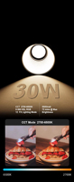 Kit d'éclairage photographique LED OEM 30W, 2700-6500K, couleur RVB, 12 gobos intégrés, batterie 5000 mAh, lumière vidéo LED pour diffusion en direct