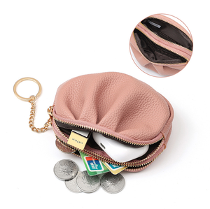 Ladies' Loose Change Card Bag <b>Mini</b> Bag Double-zipper Key Large-capacity Headphones <b>Lipstick</b> and Makeup Bag - Product Image 3
