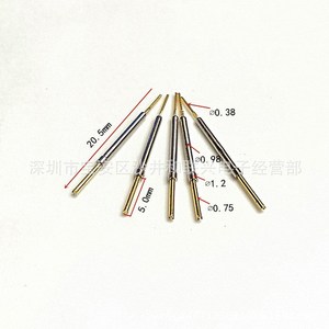 Sonda de prueba de cobre Ph Q1, cabeza recta de cuatro garras, tipo corona en forma de U, pin de resorte integrado de 1.0mm - Product Image 3