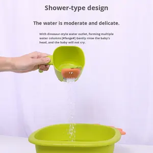 مغرفة مياه للأطفال بتصميم بلاستيكي ملعقة كرتون كوب شامبو للرضع مستدام للاستحمام المنزلي للأطفال - Product Image 4