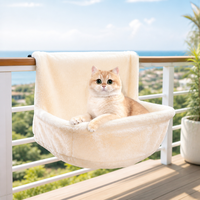 Hamac pour chat OEM, réglable et détachable, lit et maison pour chat, tissu doux et confortable