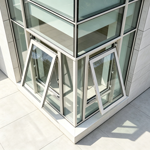 Grande fenêtre à ouverture supérieure <span class=keywords><strong>en</strong></span> aluminium sur mesure, résistante aux ouragans, double vitrage Energy Star pour magasin de <span class=keywords><strong>d</strong></span>étail <span class=keywords><strong>en</strong></span> bord de mer - Product Image 3