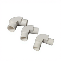 Coude gainé de PVC 1/2 pouce, raccord pour conduit, connecteur à angle droit 90 degrés, accessoire pour conduit électrique, coude d'inspection 16 20 25 mm
