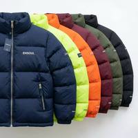 Veste d'hiver technique matelassée en duvet, coupe et couture sur mesure, imperméable, en tissu Ripstop, brodée, à haute capacité de rembourrage, conçue par le fabricant