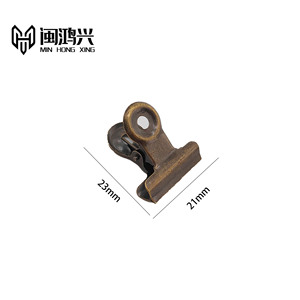Clips de reliure Min Hong Xing en métal, pinces de scellage pour documents de bureau et factures, vente en gros transfrontalière, expédition immédiate - Product Image 3