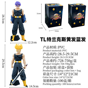 ฟิกเกอร์อนิเมะดราก้อนบอล Z ขนาด 30 ซม. ซูเปอร์ไซย่า Lc ตำนานแห่งสงครามกลุ่ม ทรังค์ส แอคชั่นฟิกเกอร์ พีวีซี ของสะสม โมเดล ของเล่น - Product Image 2